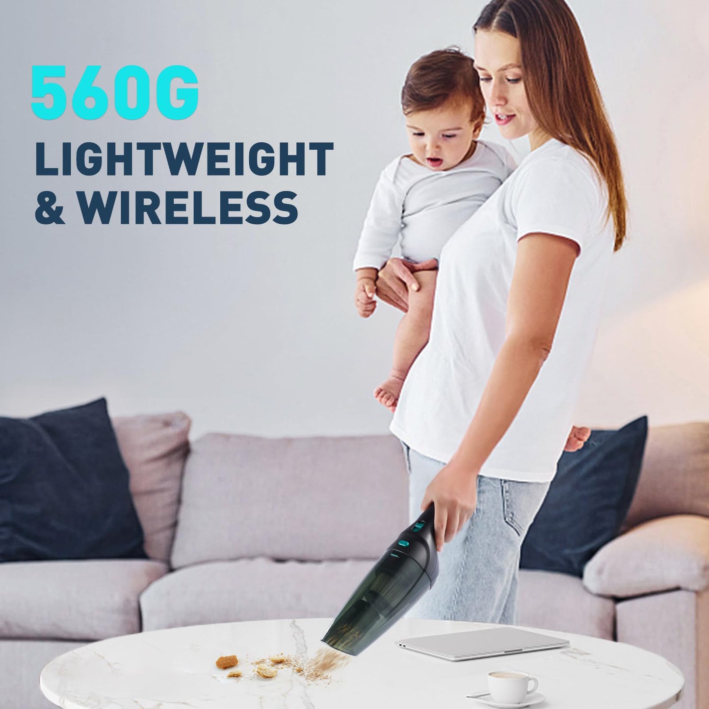 New Car Vacuum Cleaner Super Handheld Wireless High-power Small Portable Car Vacuum Cleaner