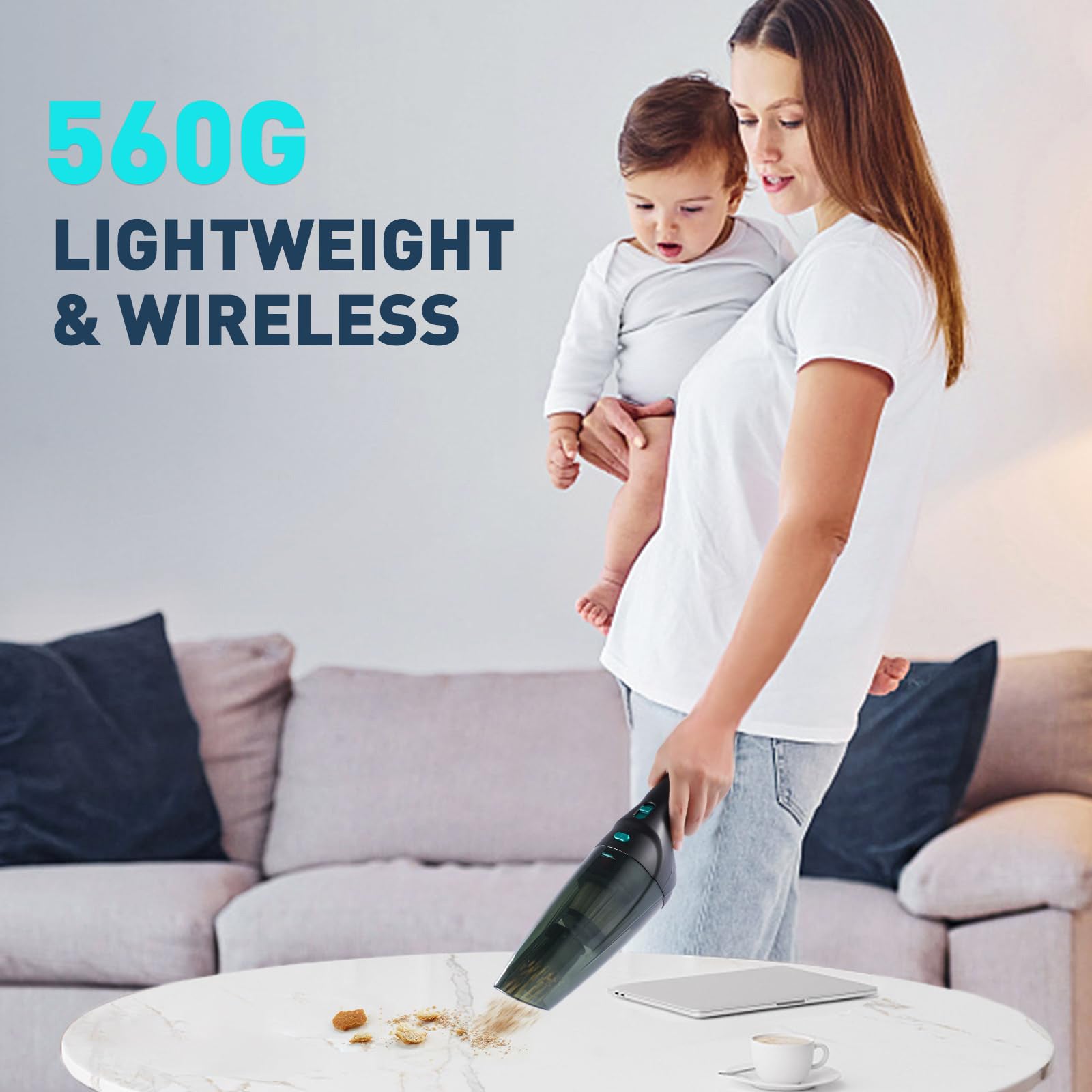 New Car Vacuum Cleaner Super Handheld Wireless High-power Small Portable Car Vacuum Cleaner
